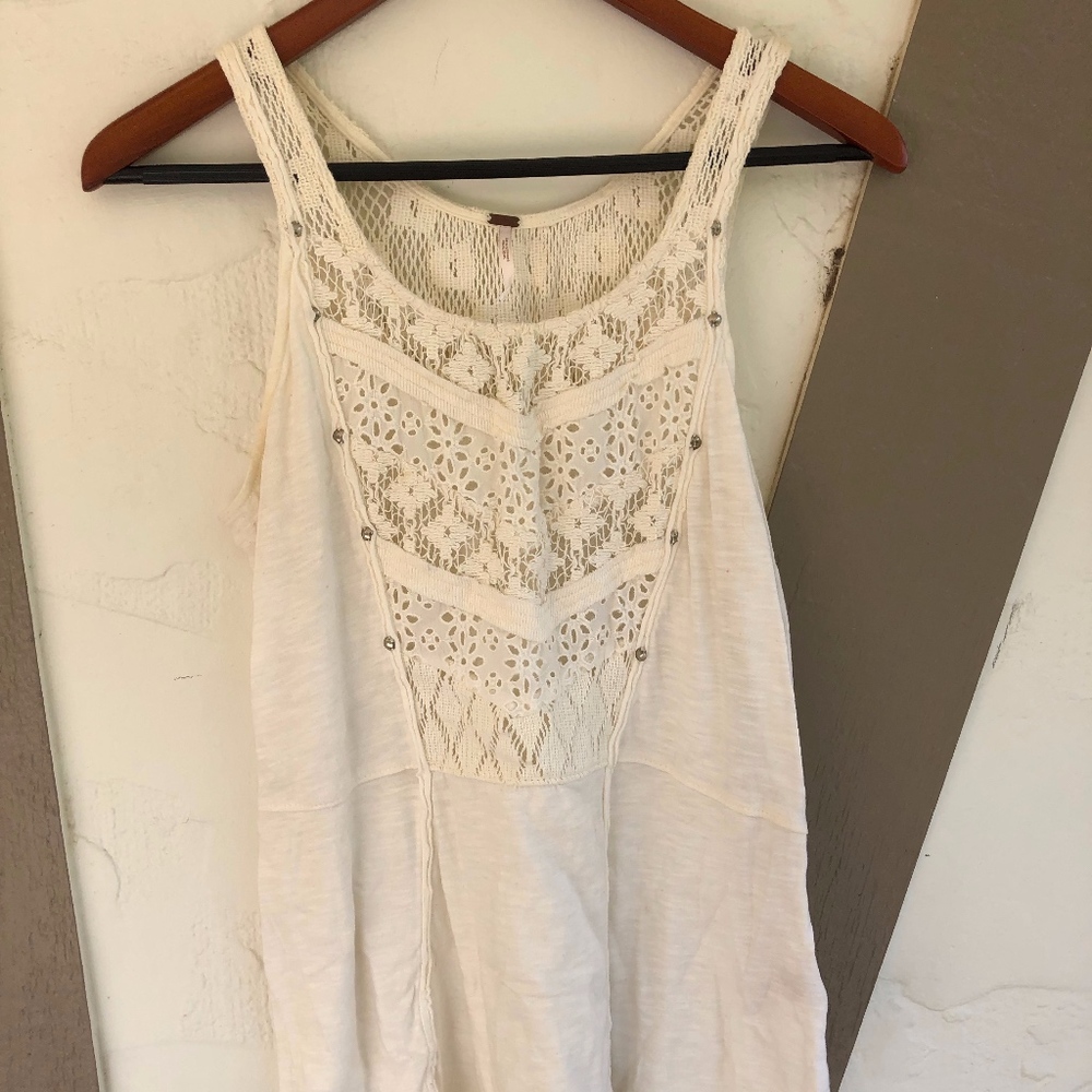 Free People White Tank Top